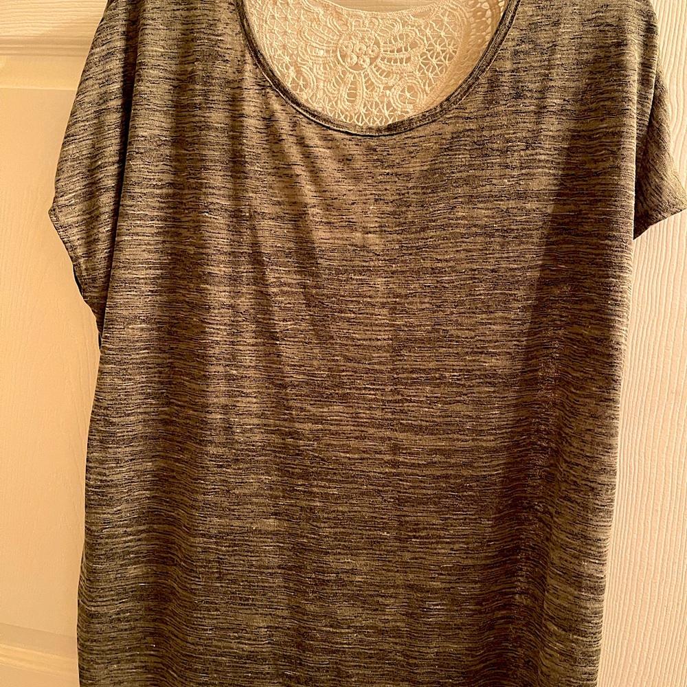 Apt 9 T-Shirt with crochet details